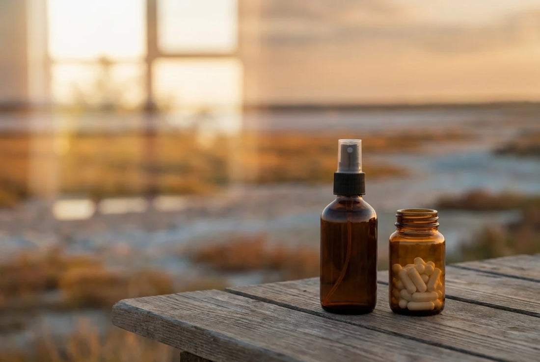 Professional header image for informative article: Topical Magnesium vs. Oral Supplements: What's Actually t...