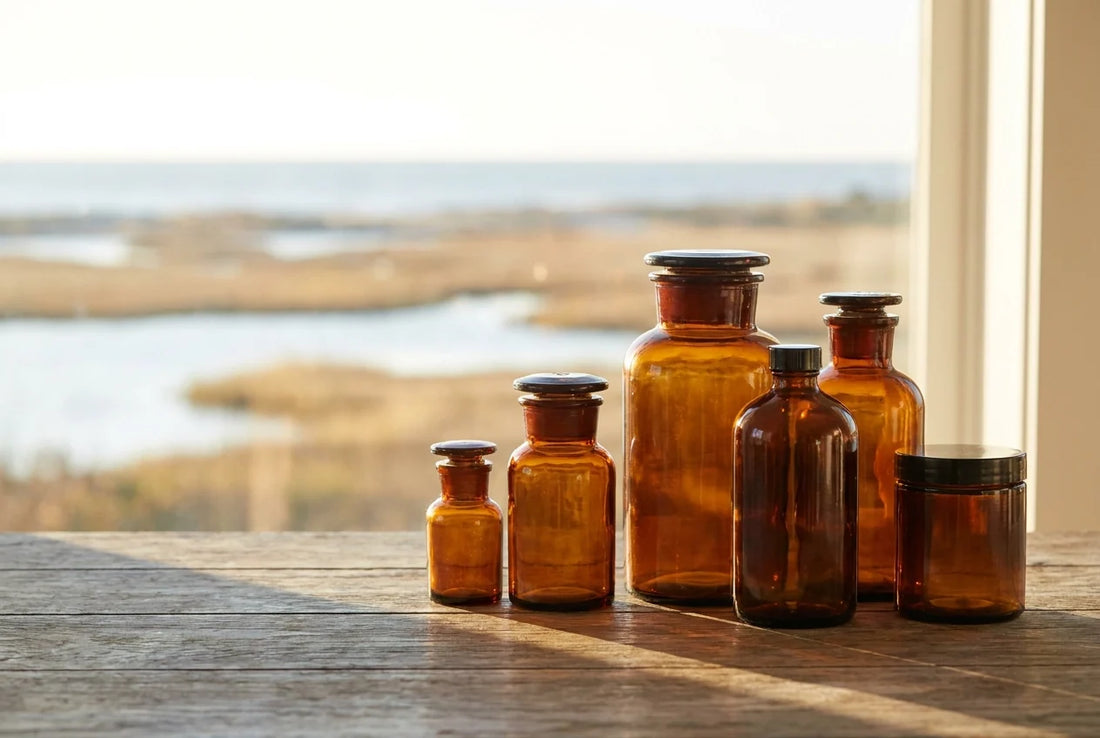 Professional header image for informative article: Why Glass Packaging Is a Body-Care Choice, Not Just a Bra...