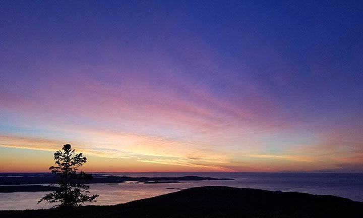 sunrise landscape over ocean