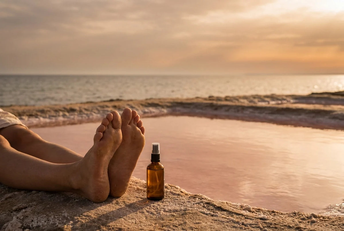 Professional header image for informative article: Magnesium Spray on Your Feet: The Why, the How, and What ...