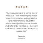 Pure and Unscented Magnesium Recovery Spray